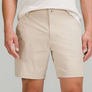Lululemon Men's Commission Classic-Fit Short 7" Warpstreme In Trench